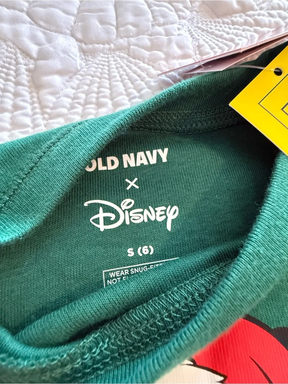 Old Navy Kids' Green Mickey Mouse Holiday Pajama Set